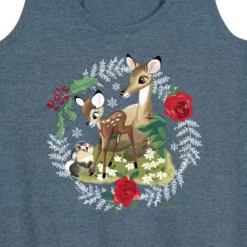Women's - Disney - Christmas - Family In The Forest Graphic Racerback Tank