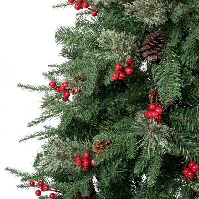 National Tree Company First Traditions Unlit Virginia Pine Artificial Christmas Tree With Berries & Pinecones 2 National Tree Company First Traditions Unlit Virginia Pine Artificial Christmas Tree With Berries & Pinecones - Image 2