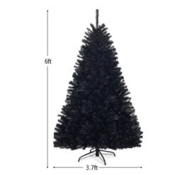 Costway 7.5Ft Or 6Ft Hinged Artificial Halloween Christmas Tree Full Tree With Metal Stand Black 13 Costway 7.5Ft Or 6Ft Hinged Artificial Halloween Christmas Tree Full Tree With Metal Stand Black -Northlight Sale Store GUEST 2f61147e 963e 4913 a3bb 77b4e1a79b13