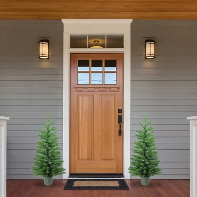 Northlight 3' Unlit Potted Artificial Christmas Tree Medium Norway Spruce 1 Northlight 3' Unlit Potted Artificial Christmas Tree Medium Norway Spruce