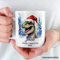 Dinosaur With Santa Hat Mug, Winter Forest Christmas Gift (Non-Custom Only)| OrnamentallyYou 5 Dinosaur With Santa Hat Mug, Winter Forest Christmas Gift (Non-Custom Only)| OrnamentallyYou -Northlight Sale Store GUEST 312e931a 9658 4034 ac59 1c5600c7e622
