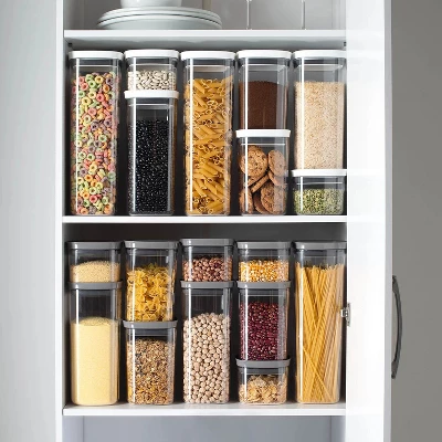 OU Airtight Food Storage Container, BPA Free Clear Plastic Food Storage Container With Leak Proof Lid, Stackable Kitchen Pantry Organizer 11 OU Airtight Food Storage Container, BPA Free Clear Plastic Food Storage Container With Leak Proof Lid, Stackable Kitchen Pantry Organizer - Image 11