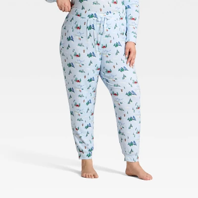 Women's "Tis The Ski-son!" Cozy Knit Holiday Matching Family Pajama Pants - Wondershop™ Blue 5 Women's "Tis The Ski-son!" Cozy Knit Holiday Matching Family Pajama Pants - Wondershop™ Blue - Image 5