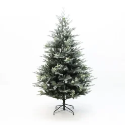 LuxenHome 7Ft Pre-Lit Green Artificial Fir Christmas Tree With Mistletoe Decorations And Metal Stand 16 LuxenHome 7Ft Pre-Lit Green Artificial Fir Christmas Tree With Mistletoe Decorations And Metal Stand -Northlight Sale Store GUEST 3247e29e 817c 4872 b731 9ebb43dcd279