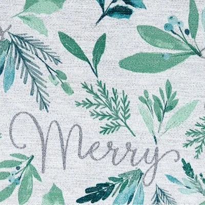 Elrene Seasons Greetings Holiday Fabric Tablecloth - Elrene Home Fashions 2 Elrene Seasons Greetings Holiday Fabric Tablecloth - Elrene Home Fashions - Image 2