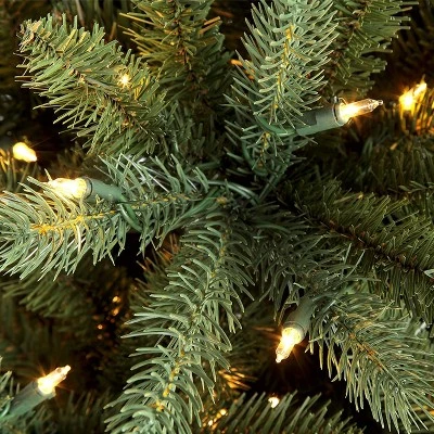 9ft Pre-lit Artificial Christmas Tree Full Geneva Fir - Puleo: Incandescent Lights, Hinged Branches 2 9ft Pre-lit Artificial Christmas Tree Full Geneva Fir - Puleo: Incandescent Lights, Hinged Branches - Image 2