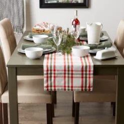 Design Imports Christmas Nutcracker Plaid Table Runner, Red/Green, 14X108" 11 Design Imports Christmas Nutcracker Plaid Table Runner, Red/Green, 14X108" -Northlight Sale Store GUEST 382f9005 dd2f 4770 a5aa ab511afd4483