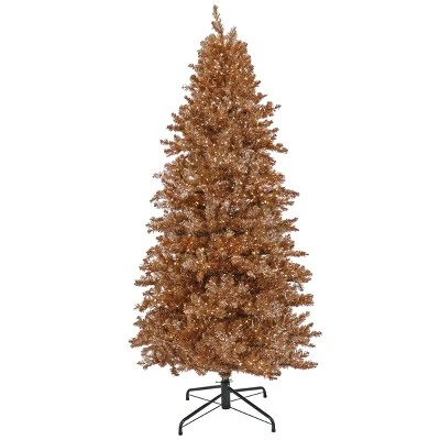 Prelit Rose Gold Metallic Artificial Christmas Tree Warm White Lights - National Tree Company 5 Prelit Rose Gold Metallic Artificial Christmas Tree Warm White Lights - National Tree Company - Image 5