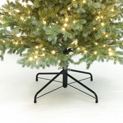 LuxenHome 7Ft Pre-Lit Artificial Pine Christmas Tree With Dusty Green PE Tips & Metal Stand 8 LuxenHome 7Ft Pre-Lit Artificial Pine Christmas Tree With Dusty Green PE Tips & Metal Stand - Image 8