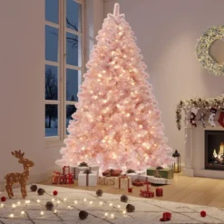 Pre-Lit Rose Gold Christmas Tree — 150 Warm White LEDs, Sparkling Tinsel, Sturdy Metal Stand, Indoor Holiday Accent 10 Pre-Lit Rose Gold Christmas Tree — 150 Warm White LEDs, Sparkling Tinsel, Sturdy Metal Stand, Indoor Holiday Accent -Northlight Sale Store GUEST 396479f1 1da2 4ec4 b67c c583b39cb425