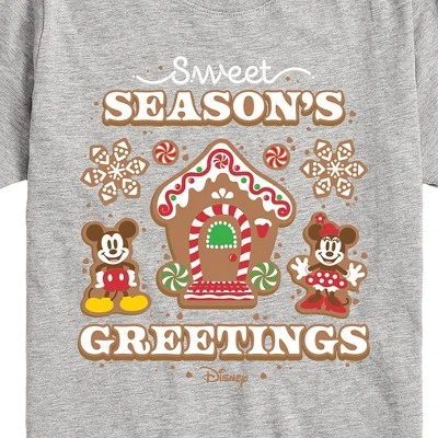 Boys' - Disney - Mickey And Minnie Sweet Seasons Greetings Christmas Short Sleeve Graphic T-Shirt 1 Boys' - Disney - Mickey And Minnie Sweet Seasons Greetings Christmas Short Sleeve Graphic T-Shirt