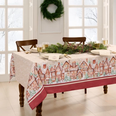 Gingerbread Bliss Tablecloth - Elrene Home Fashions 1 Gingerbread Bliss Tablecloth - Elrene Home Fashions