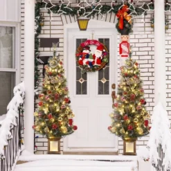 3ft Pre-Lit Flocked Xmas Tree W/ 78 LED Lights, 8 Modes - Mini Artificial Christmas Tree For Home, Office, Party Decor 8 3ft Pre-Lit Flocked Xmas Tree W/ 78 LED Lights, 8 Modes - Mini Artificial Christmas Tree For Home, Office, Party Decor -Northlight Sale Store GUEST 3b679464 b69c 4dbd 9141 7b95ded68f93