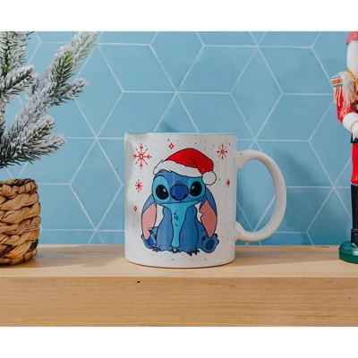 Silver Buffalo Disney Lilo & Stitch Santa Hat Ceramic Mug | Holds 20 Ounces 2 Silver Buffalo Disney Lilo & Stitch Santa Hat Ceramic Mug | Holds 20 Ounces - Image 2