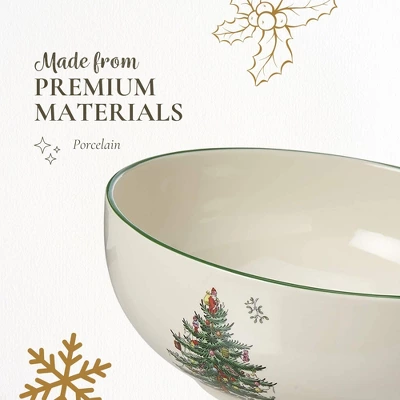 Spode Christmas Tree 5.5-Inch Fruit Salad Bowl - Versatile Earthenware Bowl For Cereal, Desserts - Dishwasher, Microwave, Freezer, Oven Safe 3 Spode Christmas Tree 5.5-Inch Fruit Salad Bowl - Versatile Earthenware Bowl For Cereal, Desserts - Dishwasher, Microwave, Freezer, Oven Safe - Image 3
