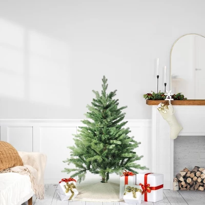 Northlight Real Touch™️ Mixed Eden Pine Artificial Christmas Tree - Unlit - 4' 1 Northlight Real Touch™️ Mixed Eden Pine Artificial Christmas Tree - Unlit - 4'