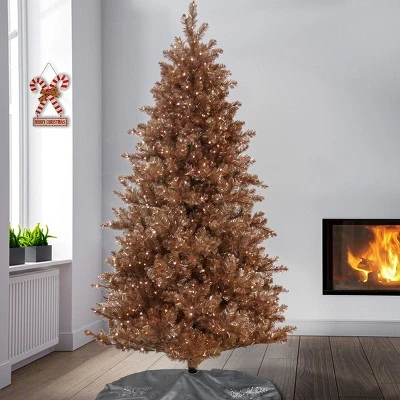 Prelit Rose Gold Metallic Artificial Christmas Tree Warm White Lights - National Tree Company 1 Prelit Rose Gold Metallic Artificial Christmas Tree Warm White Lights - National Tree Company