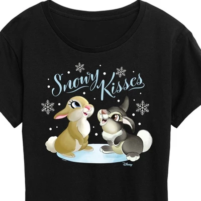 Women's - Disney - Christmas - Snowy Bunny Kisses Short Sleeve Graphic T-Shirt 1 Women's - Disney - Christmas - Snowy Bunny Kisses Short Sleeve Graphic T-Shirt