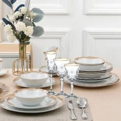 Lorren Home Trends Siena Collection Set Of 4 Crystal White Wine Glass With Gold Band Design 5 Lorren Home Trends Siena Collection Set Of 4 Crystal White Wine Glass With Gold Band Design -Northlight Sale Store GUEST 42704038 d164 4ed0 9bcd cc1899fa2b1a