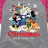 Girls' - Disney - Christmas Brings So Much Joy Shirt Tail Raglan Graphic T-shirt