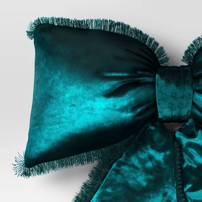 20" Christmas Bow Shaped Pillow - Wondershop™ 2 20" Christmas Bow Shaped Pillow - Wondershop™ - Image 2