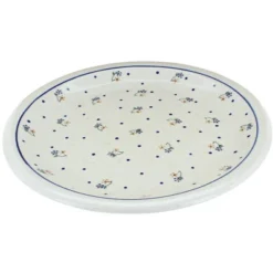 Blue Rose Polish Pottery Zaklady Dinner Plate