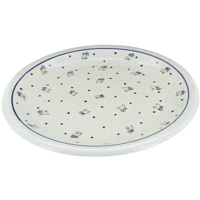 Blue Rose Polish Pottery Zaklady Dinner Plate 1 Blue Rose Polish Pottery Zaklady Dinner Plate