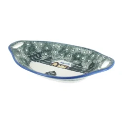 Blue Rose Polish Pottery 13G WR Unikat Oval Dish With Handles 5 Blue Rose Polish Pottery 13G WR Unikat Oval Dish With Handles -Northlight Sale Store GUEST 43c20cde 7fef 46df aec1 c689609b3368