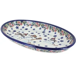 Blue Rose Polish Pottery 104 Vena Oval Platter 32 Blue Rose Polish Pottery 104 Vena Oval Platter -Northlight Sale Store GUEST 452502d7 4e12 40ae b075 7898eed3ee91