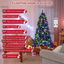 Costway 6ft Pre-lit Hinged Christmas Tree W/ Remote Control & 9 Lighting Modes 14 Costway 6ft Pre-lit Hinged Christmas Tree W/ Remote Control & 9 Lighting Modes -Northlight Sale Store GUEST 454a2ce0 cc43 4d9e 9f80 c8330ee137cb