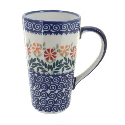 Blue Rose Polish Pottery K083 Manufaktura Large Coffee Mug 12 Blue Rose Polish Pottery K083 Manufaktura Large Coffee Mug - Image 12