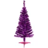 Northlight 4' Purple Artificial Tinsel Christmas Tree, Unlit