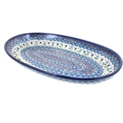 Blue Rose Polish Pottery 104 Vena Oval Platter 30 Blue Rose Polish Pottery 104 Vena Oval Platter -Northlight Sale Store GUEST 4672a26e 1424 4a33 961b 98aed4c1aa85