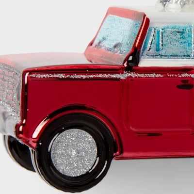 Glass SUV Christmas Tree Ornament Red - Wondershop™: Indoor Use, No Battery, 2.56" Height 2 Glass SUV Christmas Tree Ornament Red - Wondershop™: Indoor Use, No Battery, 2.56" Height - Image 2