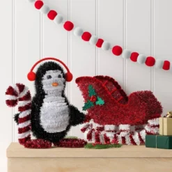 Christmas Tinsel Sleigh Red - Wondershopâ˘