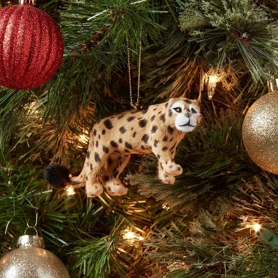 Faux Fur Leopard Christmas Tree Ornament - Wondershop™ 1 Faux Fur Leopard Christmas Tree Ornament - Wondershop™