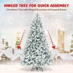 Costway Prelit 7.5ft Christmas Tree Flocked Xmas Snowy Tree 450 LED Lights 13 Costway Prelit 7.5ft Christmas Tree Flocked Xmas Snowy Tree 450 LED Lights -Northlight Sale Store GUEST 4d595f6a 244a 46cb a1eb b91e392a6b6e