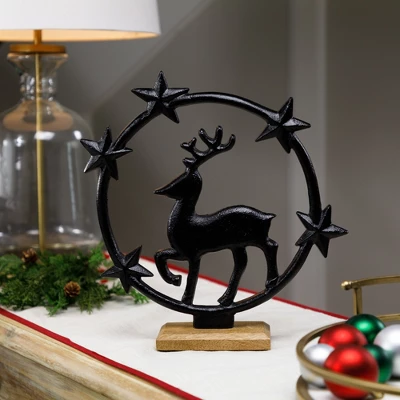 Northlight Star Bright Metal Reindeer Christmas Decoration - 12" 1 Northlight Star Bright Metal Reindeer Christmas Decoration - 12"