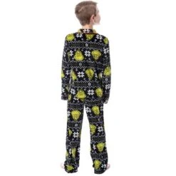 Seven Times Six Dr. Seuss GRINCH Who Stole Christmas Matching Family Pajama Sets Black