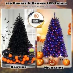 Costway 6/7/8 FT Halloween Tree Artificial Decoration Tree With 758/1040/1408 Branch Tips 6 Lighting Modes 15 Costway 6/7/8 FT Halloween Tree Artificial Decoration Tree With 758/1040/1408 Branch Tips 6 Lighting Modes -Northlight Sale Store GUEST 50fedb8e 9de9 438e 9d7d 5f8e0c1e3783