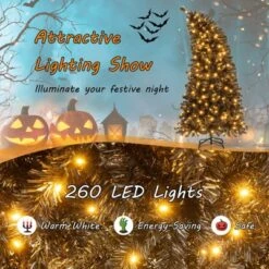 Costway 6/7 FT Artificial Halloween Christmas Tree With Bendable Top Section 726/1050 Branch Tips 260/340 Lights -Northlight Sale Store GUEST 5177a831 d20d 43e3 9a7d d6f9b1b8409b