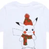 POKEMON Boys' - Pokémon - Pikachu Snowy Christmas Outfit Short Sleeve Graphic T-Shirt