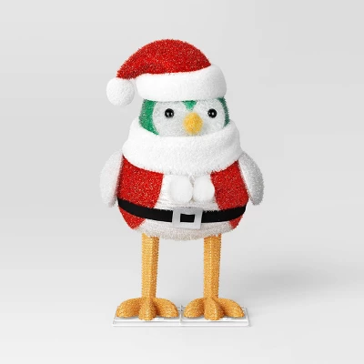 Incandescent Tinsel Santa Bird Christmas Novelty Sculpture Light With Clear Color Light Bulb - Wondershop™ 2 Incandescent Tinsel Santa Bird Christmas Novelty Sculpture Light With Clear Color Light Bulb - Wondershop™ - Image 2