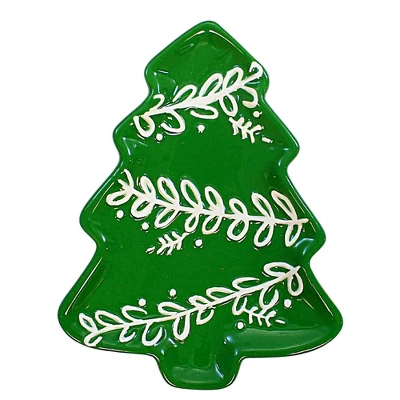 Tag 0.75 In Winter Plates Set/3 Christmas , Tidbit Mitten Gingerbread Tree (3PC) 2 Tag 0.75 In Winter Plates Set/3 Christmas , Tidbit Mitten Gingerbread Tree (3PC) - Image 2