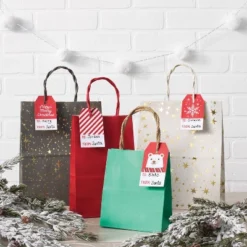 12ct Christmas Gift Tags Red/White - Wondershopâ˘