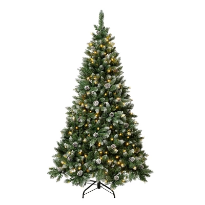 National Tree Company First Traditions Pre-Lit LED Snowy Oakley Hills Artificial Christmas Tree Warm White Lights 3 National Tree Company First Traditions Pre-Lit LED Snowy Oakley Hills Artificial Christmas Tree Warm White Lights - Image 3
