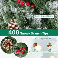 Costway 5 FT Pre-Lit Artificial Christmas Tree With 408 Snowy Branch Tips 250 LED Lights -Northlight Sale Store GUEST 55f6c83c 38a6 4395 967f 33812c7a2afc