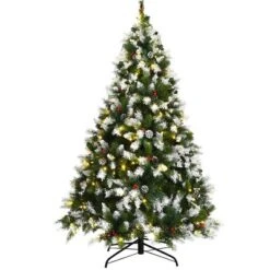Costway 6ft7.5ft9ft Pre-lit Snowy Christmas Tree 81813982058 Tips W/ Pine Cones & Red Berries 20 Costway 6ft7.5ft9ft Pre-lit Snowy Christmas Tree 81813982058 Tips W/ Pine Cones & Red Berries -Northlight Sale Store GUEST 573724ef 61d0 4308 94dd ff3378b85f29
