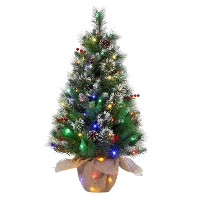 Christmas Tree With 78 Multi-Color Lights, 3 Ft Pre-Lit Artificial Christmas Decoration 5 Christmas Tree With 78 Multi-Color Lights, 3 Ft Pre-Lit Artificial Christmas Decoration - Image 5