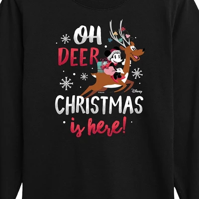 Boys' - Disney - Minnie Mouse Oh Deer Christmas Is Here Long Sleeve Graphic T-Shirt 1 Boys' - Disney - Minnie Mouse Oh Deer Christmas Is Here Long Sleeve Graphic T-Shirt